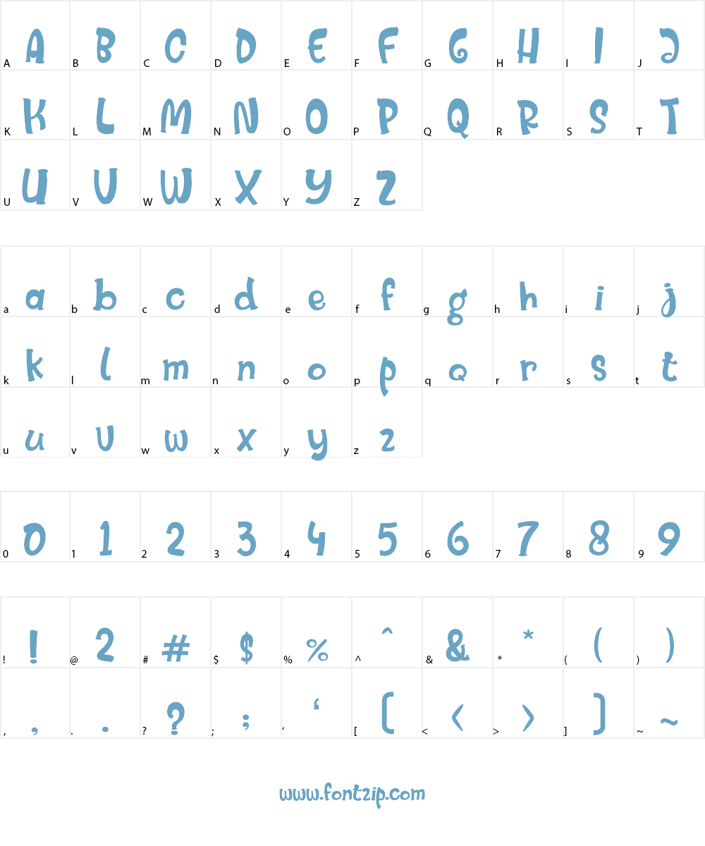 Mister Froggie Regular Font Character